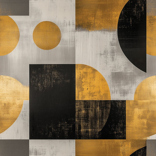 Gold Retro Muster Geometrisch
