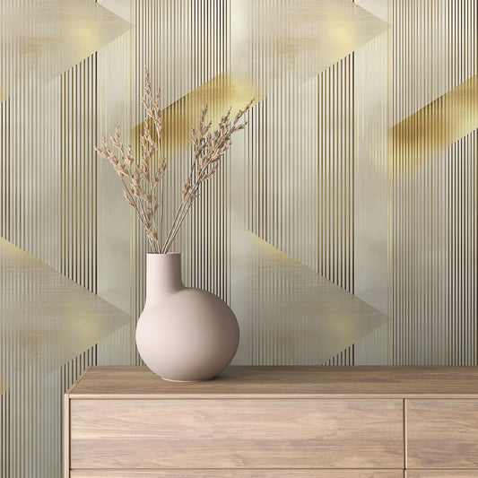Goldene Linien Dreiecke Geometrisch