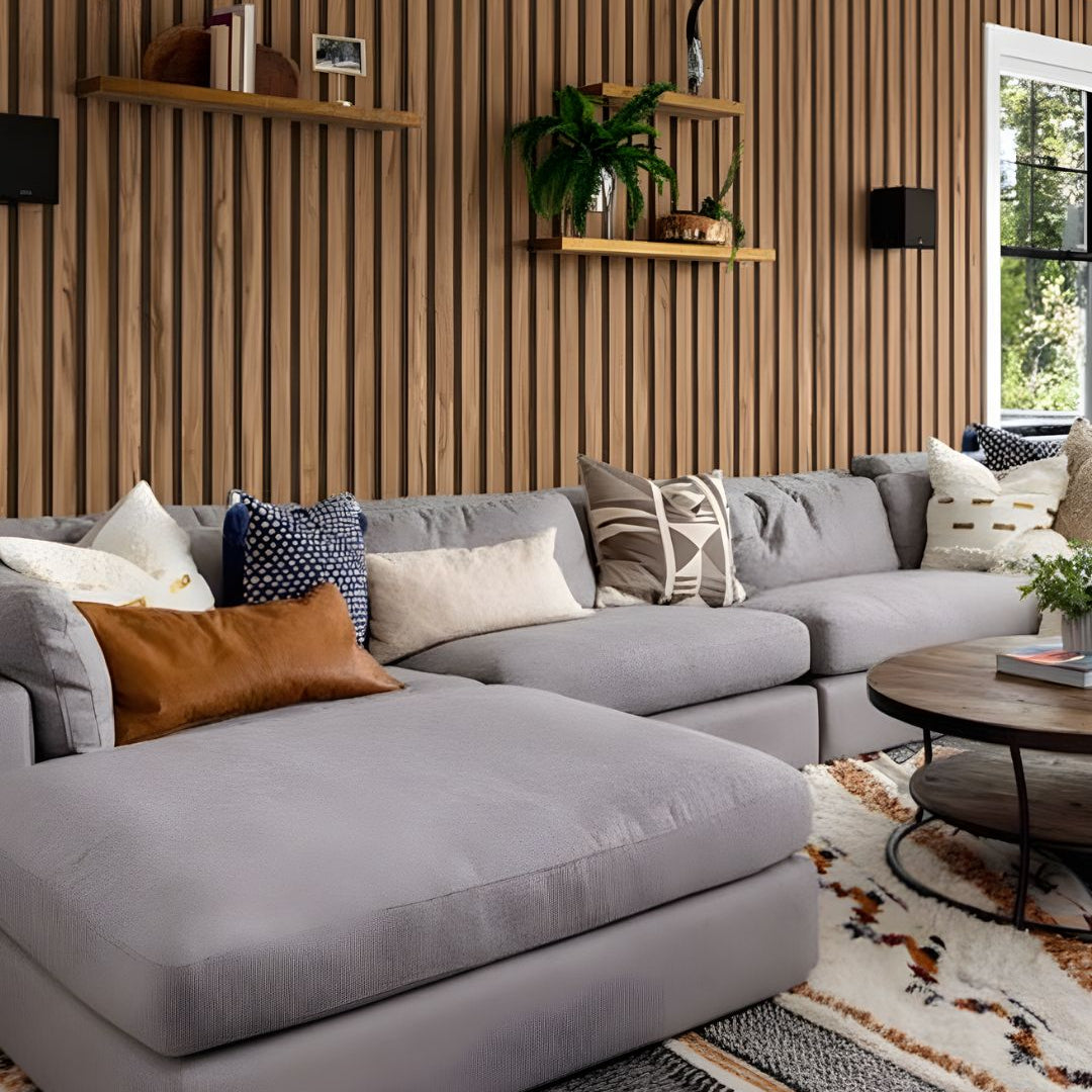 Walnuss Tapete mit Holzmotiv