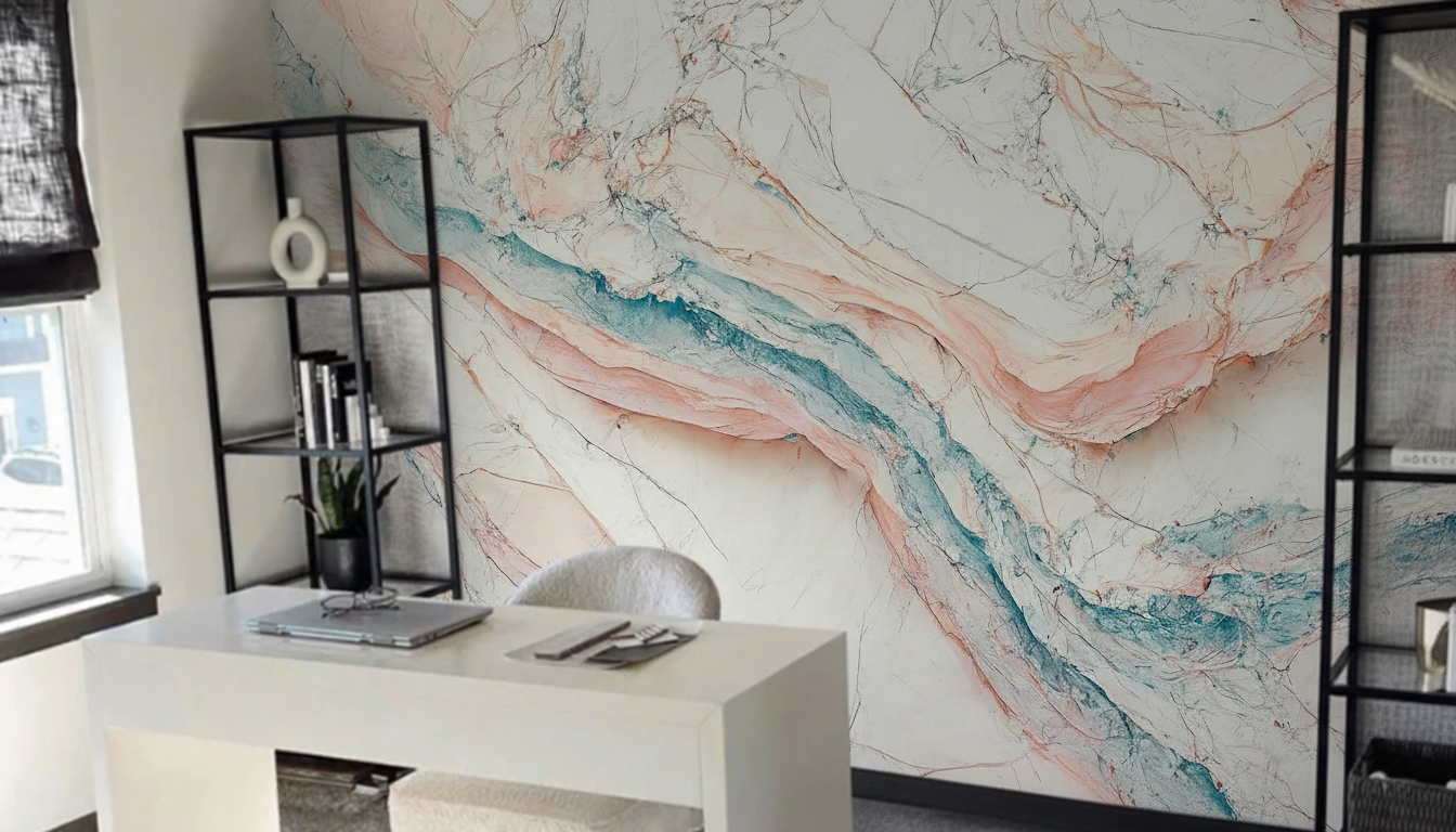 Fototapete Marmor Coral Dream