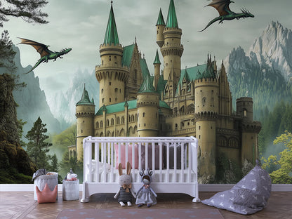 Der geheime Orden der Drachen Kinderzimmer selbsklebende Fototapete