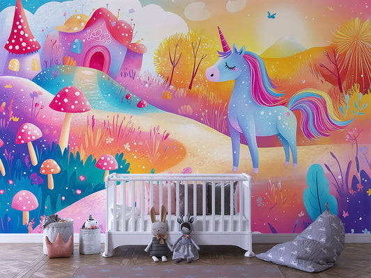 Traumreise durchs Fantasieland Kinderzimmer selbsklebende Fototapete