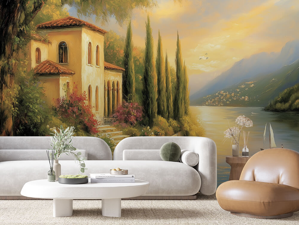 Mediterrane Seenvilla Landscape