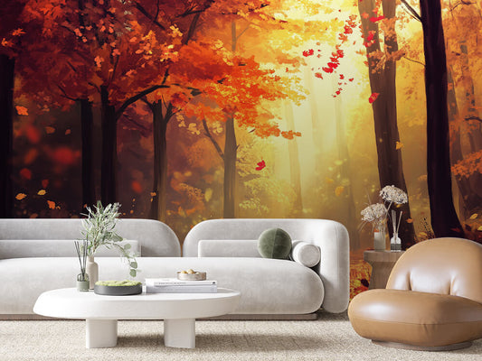 Lichtspiel im Herbstwald Landscape