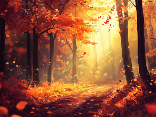 Lichtspiel im Herbstwald Landscape