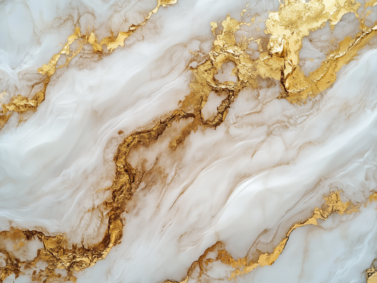 3D Marmor Tapete in Beige mit Goldstruktur  Warme Raumwirkung & selbstklebend  PVC-frei – Pimp My Wall