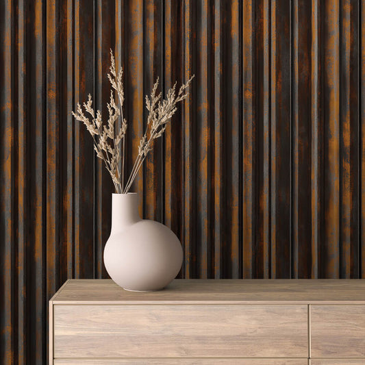 Rusty Dark Stripes Metall