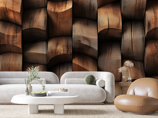 Wooden Cubes Render