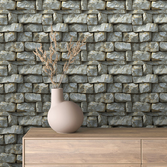  Steinwand-Look mit realistischer Bruchsteinstruktur  Kühles Granitgrau für markante Raumgestaltung  Ideal für Wohnzimmer, Bars & kreative Interior-Projekte – by PCC FoliaConcept Lieferzeit 2-4 Tage 