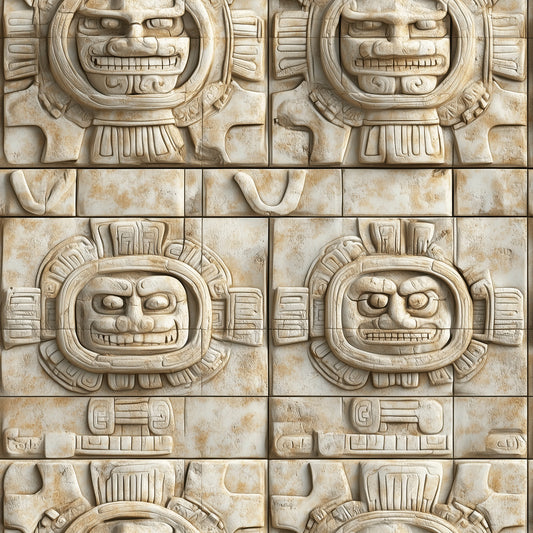 Gestalte deine Wände neu! Sandstein-Relief-Look  Archaische Symbole in 3D  Selbstklebend & PVC-frei – by PCC FoliaConcept