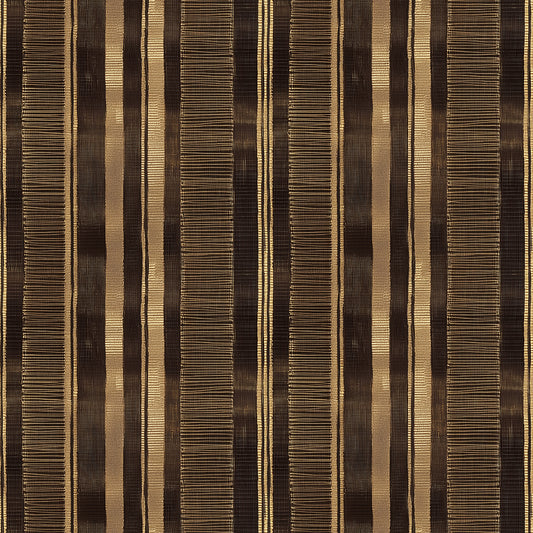 Lieferzeit 2–4 Tage  Querstreifen in Espresso & Gold  Elegant & wohnlich  Selbstklebend & PVC-frei – by PCC FoliaConcept