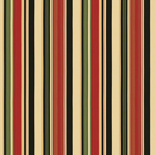 Lieferzeit 2–4 Tage  Bunte Retro-Streifen in Creme, Rot & Grün  Fröhlich & lebendig  Selbstklebend & PVC-frei – by PCC FoliaConcept