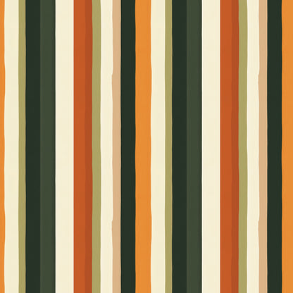 Lieferzeit 2–4 Tage  Streifen in Rost, Senf & Moosgrün  Warme Retro-Atmosphäre  Selbstklebend & PVC-frei – by PCC FoliaConcept