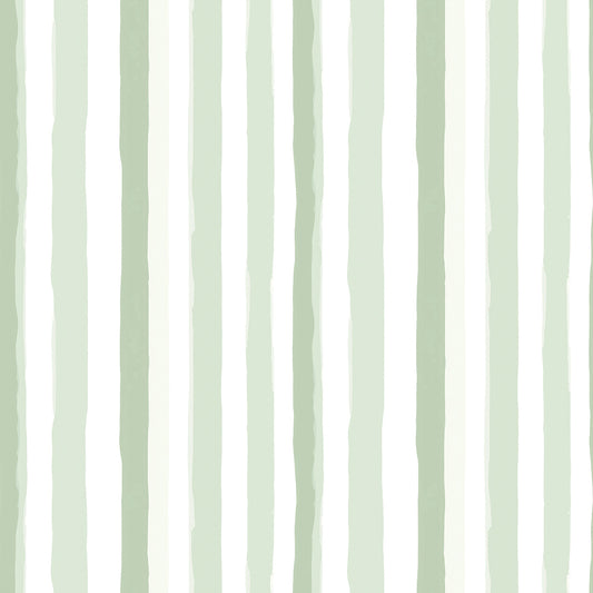 Lieferzeit 2–4 Tage  Vertikale Streifen in Salbei & Weiß  Frisch & modern  Selbstklebend & PVC-frei – by PCC FoliaConcept