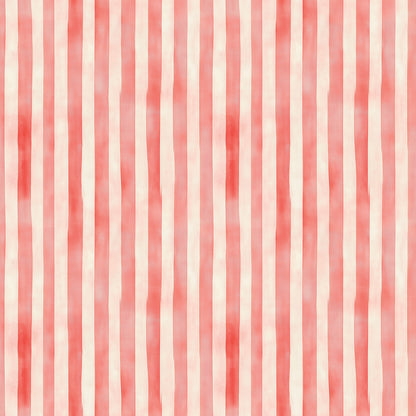 Lebendiges Streifenmuster in Korallrot  Handgemalt & ausdrucksstark  Selbstklebend & PVC-frei – by PCC FoliaConcept