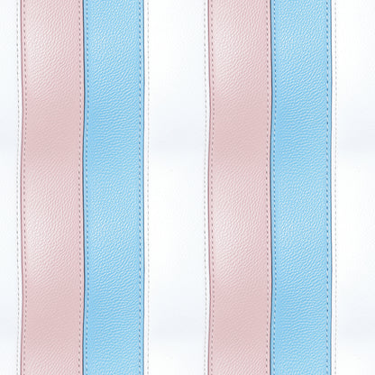 Gestalte deine Wände neu! Pastell-Streifen in Rosa & Blau  Lederstruktur mit 3D-Wirkung  Selbstklebend & PVC-frei – by PCC FoliaConcept