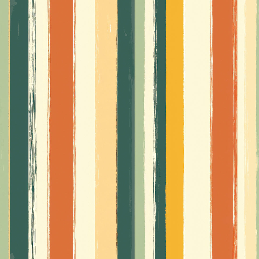 Lieferzeit 2-4 Tage  Bunte Retro-Streifen  70s-Vibe in kräftigen Farben  Selbstklebend & PVC-frei – by PCC FoliaConcept