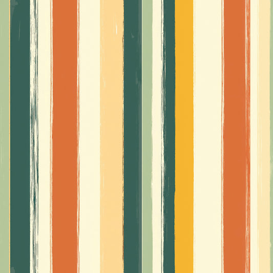 Lieferzeit 2-4 Tage  Bunte Retro-Streifen  70s-Vibe in kräftigen Farben  Selbstklebend & PVC-frei – by PCC FoliaConcept