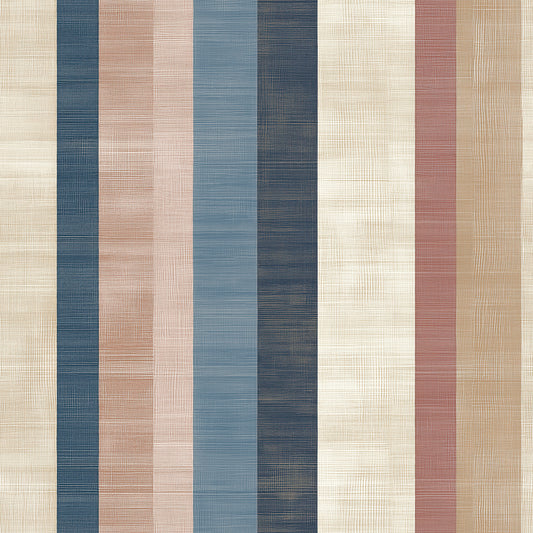 Textilstruktur-Look  Vintage-Farben in Blau & Rosé  Selbstklebend & PVC-frei – by PCC FoliaConcept