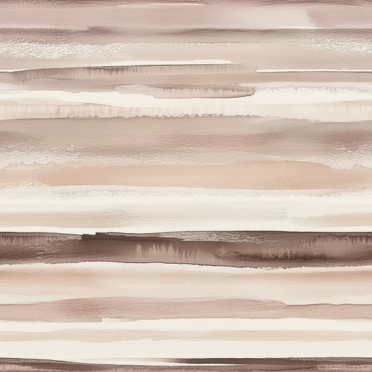 Gestalte deine Wände neu!  Querstreifen in Braun & Taupe  Warm & wohnlich  Selbstklebend & PVC-frei – by PCC FoliaConcept