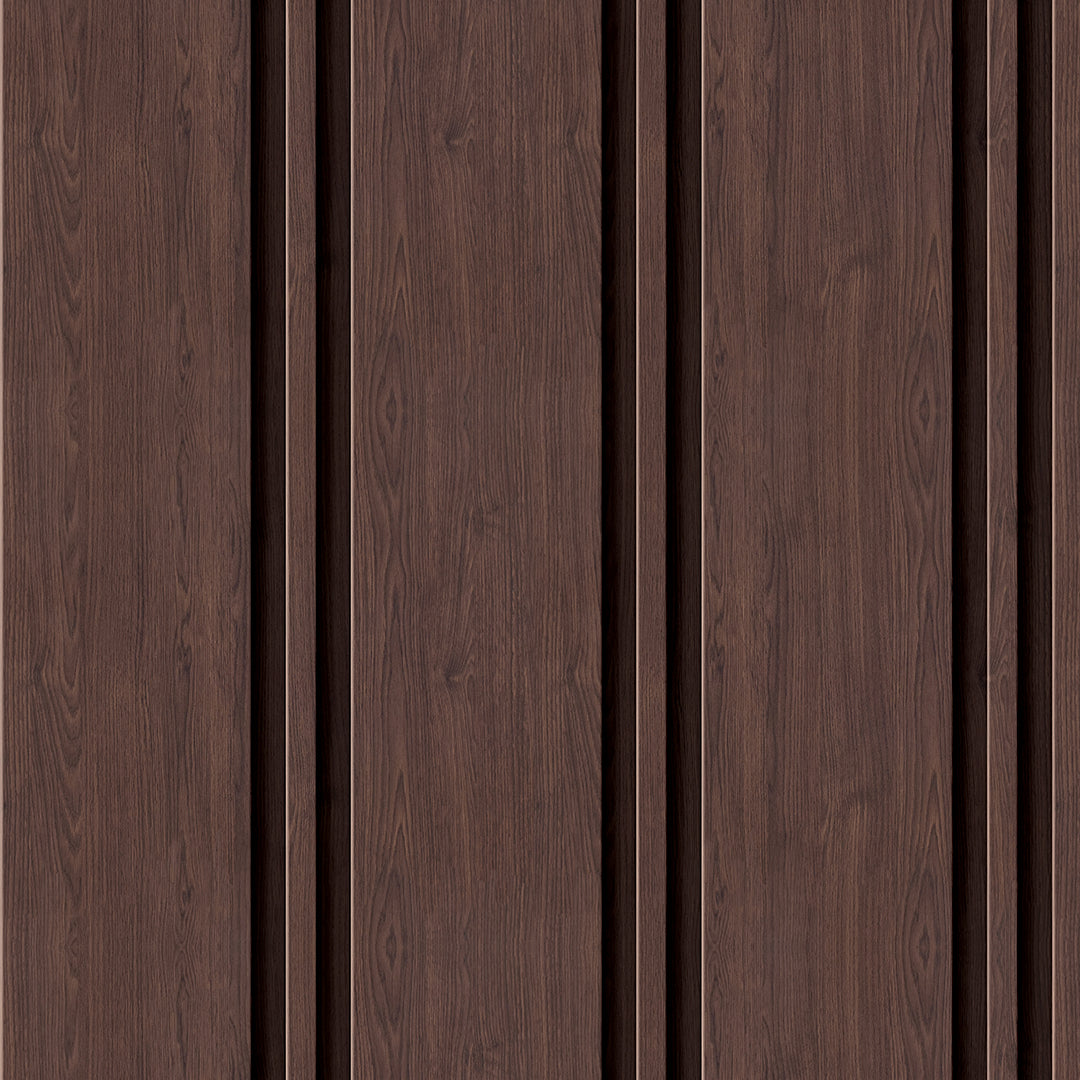 Edler Räuchereichen-Look in dunklem Braun  Selbstklebend & abwischbar  PVC-freie Tapete ▪️ Einfach anbringen & stilvoll wohnen  Made in Germany ▪️ FoliaConcept