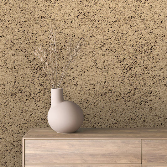 Mediterrane Wandgestaltung in Putzoptik  Authentische Struktur in warmem Beige  Selbstklebende & PVC-freie Tapete – made by PCC FoliaConcept!