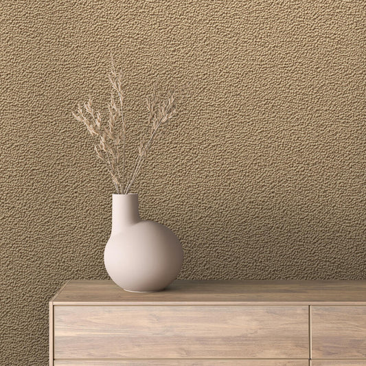 Feine Putzstruktur in Beige für moderne Räume  Dezente Körnung mit natürlichem Charakter  Selbstklebende & PVC-freie Tapete – made by PCC FoliaConcept!