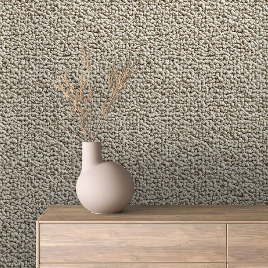 Teppich-Textur für moderne Wohnwände  Natürlicher Beige-Ton mit Struktur  Selbstklebend & PVC-frei – made by PCC FoliaConcept!