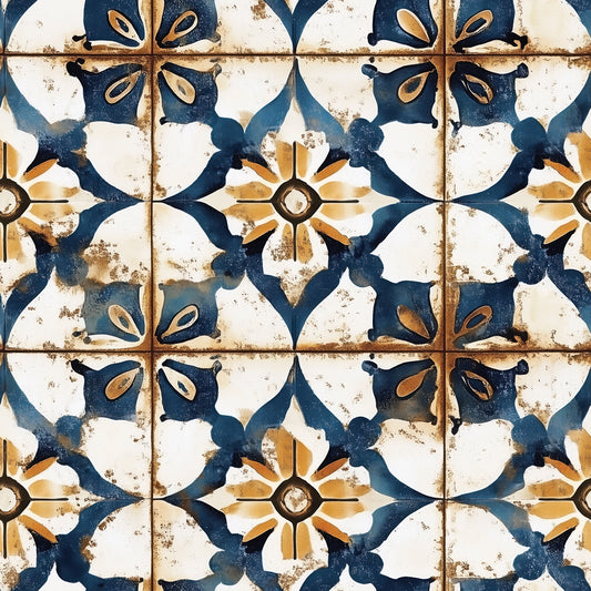 Gestalte deine Küche neu!  Rustikaler Fliesenlook  Mediterrane Farben  Selbstklebend & PVC-frei – by PCC FoliaConcept