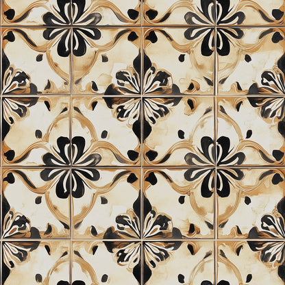 Ornamentale Eleganz  Warme Naturtöne  Selbstklebend & PVC-frei – by PCC FoliaConcept