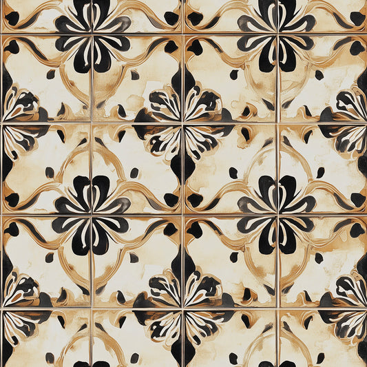 Ornamentale Eleganz  Warme Naturtöne  Selbstklebend & PVC-frei – by PCC FoliaConcept