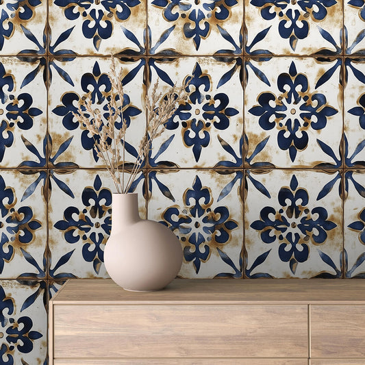 Küchentapete  Mediterraner Look  Rustikale Struktur  Selbstklebend & PVC-frei – by PCC FoliaConcept