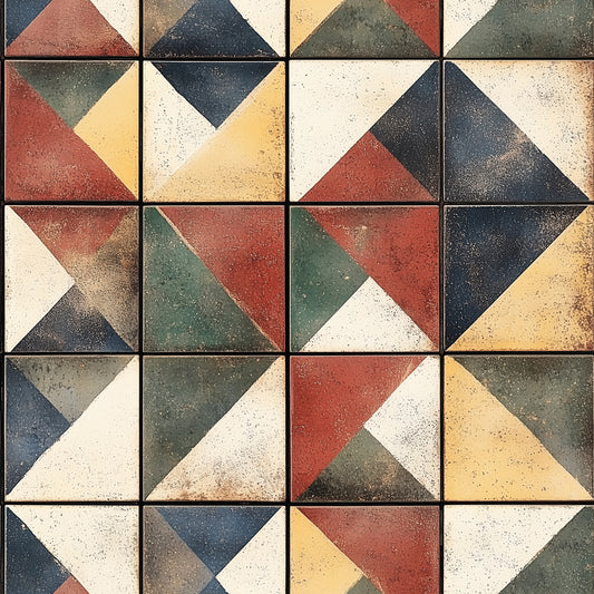 Geometrisches Design  Retro trifft Moderne  Selbstklebend & PVC-frei – by PCC FoliaConcept