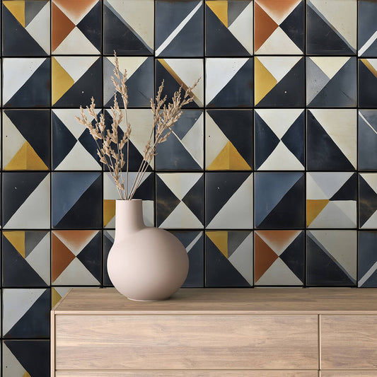 Geometrisches Design  Ausdrucksstark & modern  Selbstklebend & PVC-frei – by PCC FoliaConcept