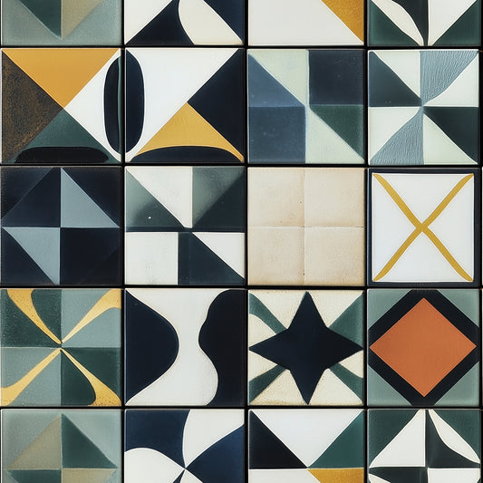Geometrische Muster  Modern & künstlerisch  Selbstklebend & PVC-frei – by PCC FoliaConcept