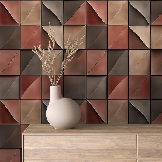 Wellenartige 3D-Optik in Rosé  Elegant & modern  Selbstklebend & PVC-frei – by PCC FoliaConcept