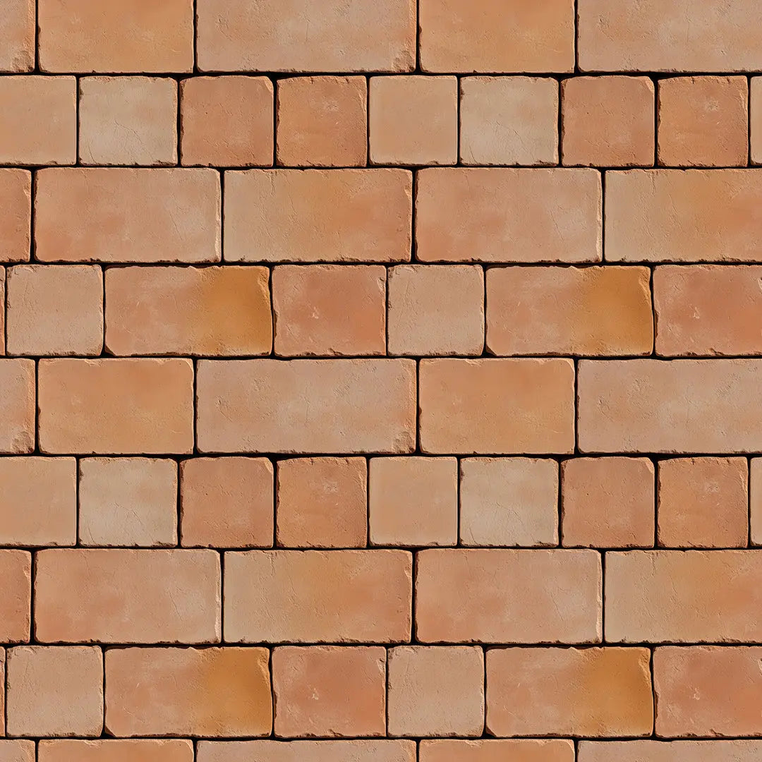 Ziegelmuster in Terrakotta-Beige