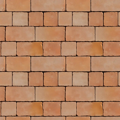 Ziegelmuster in Terrakotta-Beige