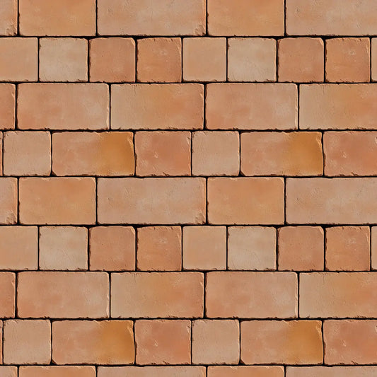 Ziegelmuster in Terrakotta-Beige