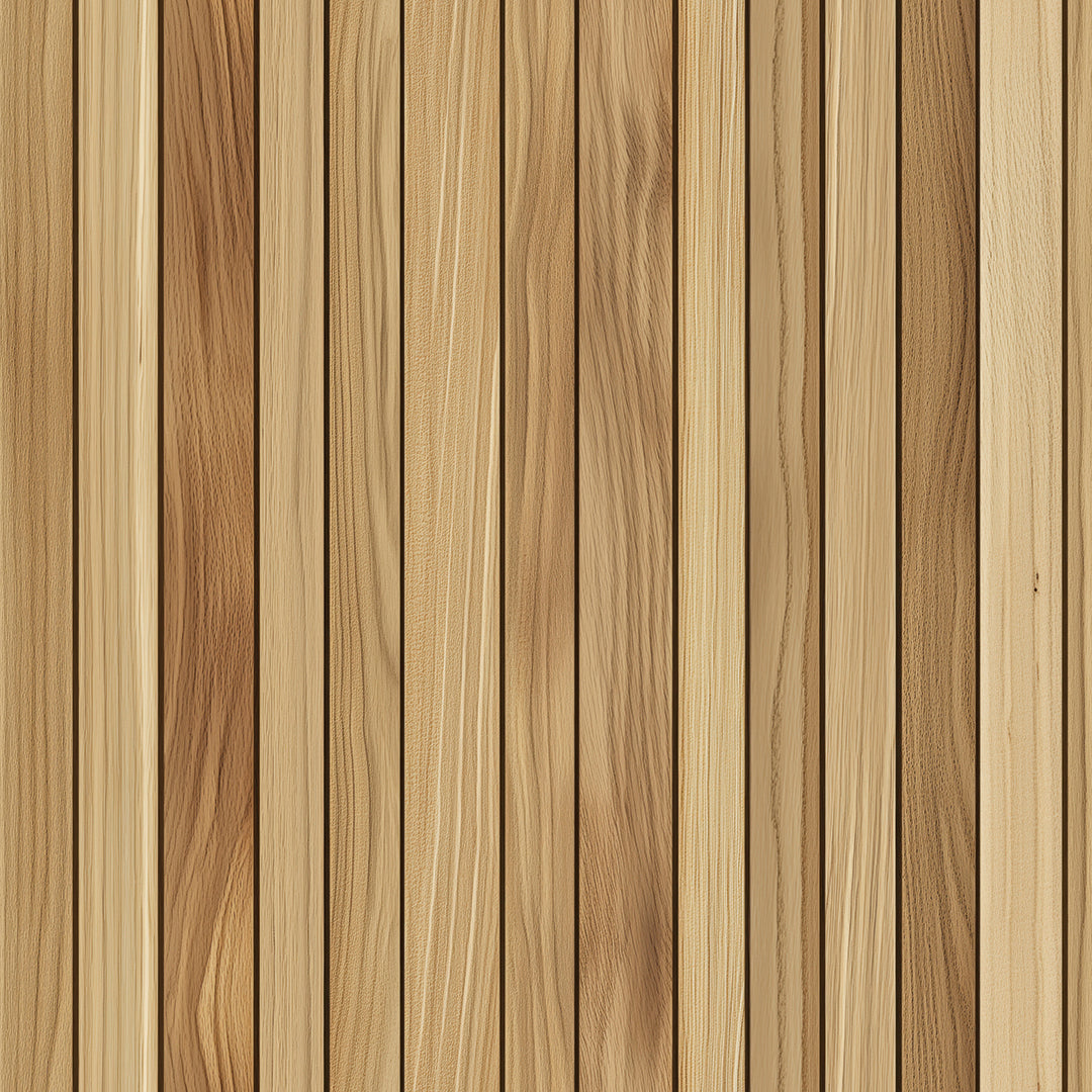 WOOD 0017 ist ein stilvoller Wandbelag mit vertikaler Holzstruktur in hellen Naturtönen – perfekt für ruhige, moderne Raumkonzepte mit klarer Ästhetik.