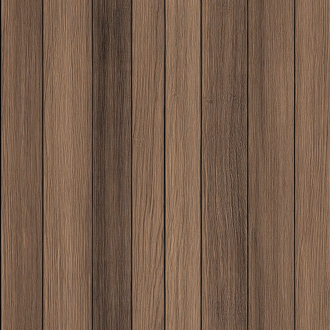 WOOD 0023 – Wandbelag mit vertikaler Struktur in geräucherter Eichenoptik. Warm, edel und vielseitig einsetzbar für moderne Raumkonzepte.