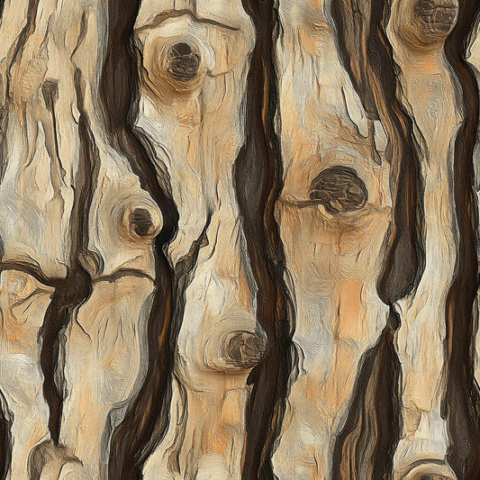 WOOD 0039 – markantes Rindendesign inspiriert von der Schwarzkiefer. Für künstlerisch-natürliche Wände mit starkem Charakter.