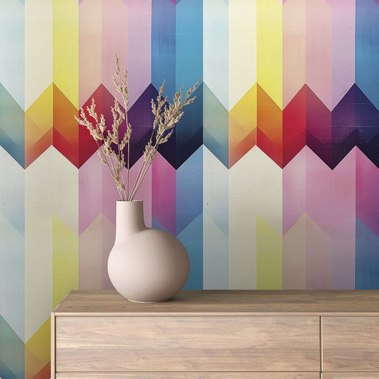 Bunte Zickzack Geometrisch