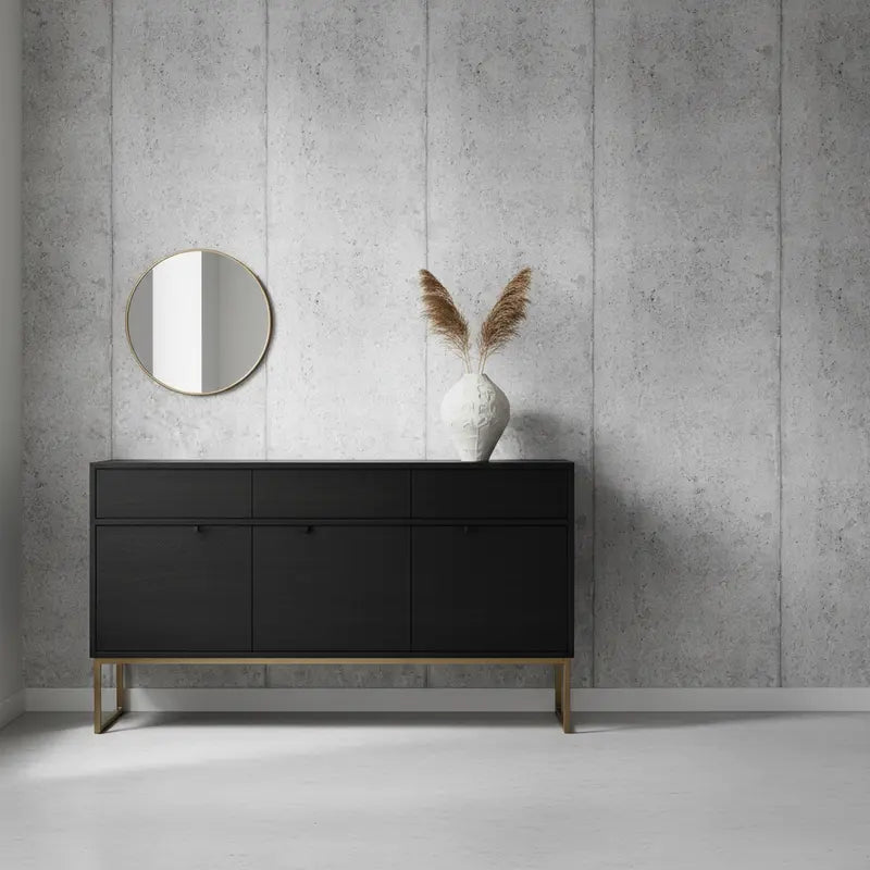 Selbstklebende Tapete Betonoptik Hellgrau – Concrete Smooth Panel verleiht dem Raum ein modernes Loft-Feeling mit ruhiger, heller Betonstruktur.