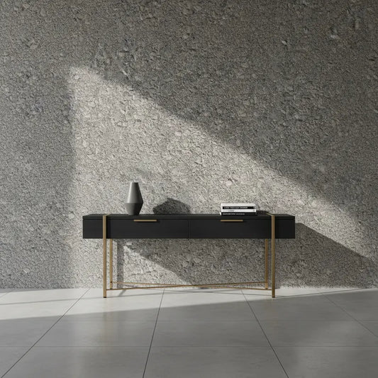 Selbstklebende Tapete Grober Beton – Rough Concrete Gravel mit realistischer Gesteinsstruktur für Industrial-Look im Wohnbereich. Perfekt für moderne Wandgestaltung im Home Dekor.