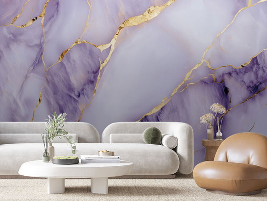 Eleganz in Lila & Gold Marmor