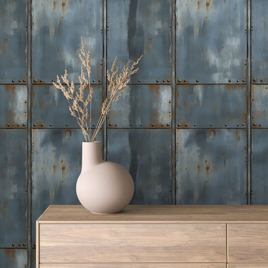 Industrial Blue Steel Metall