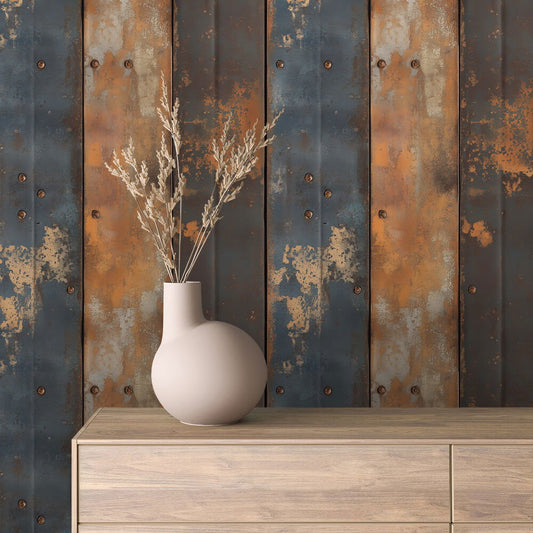 Rusty Blue Burn Metall
