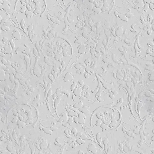 Floral Wallpaper Grey Classic