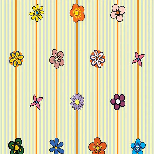 Floral Retro Stripe